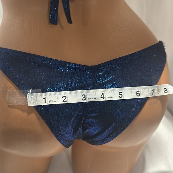 Competition bikini suit, midnight blue handmade 
34B cup med size bottom NWT - Picture 5 of 5
